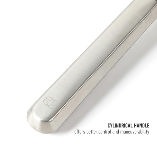 Calphalon Prime Balloon Whisk, 12-Inch Kitchen Egg Beater, Stainless Steel Cooking Whisk Heavy-Gauge for Mixing and Aerating, Weighted Handle for Control - size: 12-Inch (Pack of 1)