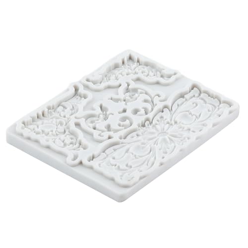 Baroque Silicone Mold Curlicues Scroll Lace Fondant Molds - color: Style ZH