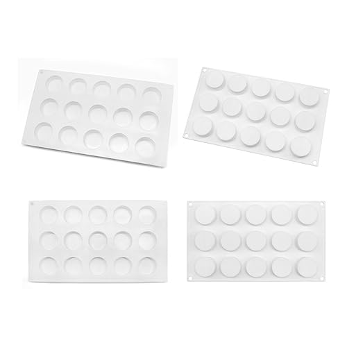 Round Cake Silicone Baking Mold Circular Chocolate Candy Biscuit Ice Cube Making Tool Soap Candle Mould Home Decor (Round H_11.84 X6.84 X0.84 inch) - size: Round H_11.84 X 6.84 X 0.84 inch