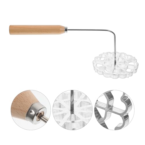 Lurrose Funnel Cake Maker: Rosette Iron - Pizzelle Iron Star Waffle Moulds - size: 32X12X12CM