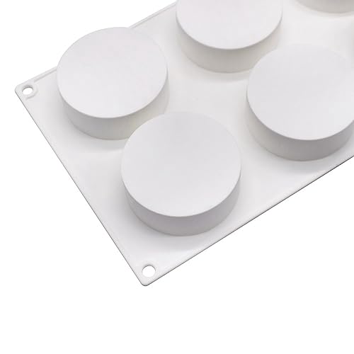 mostsom Silicone Cake Mold Round Cylinder for Baking Cookie Chocolate Resin - size: Round K_11.8 X 6.8 X 1.2 inch