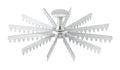 Winco 12-Cut Aluminum Pie Marker - size: 9.4"
