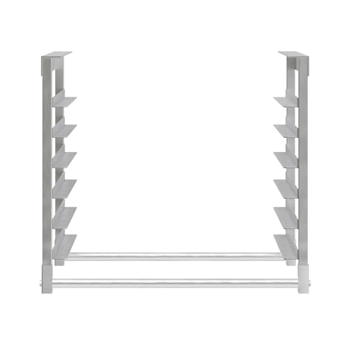 AmGood Table-Mounted Aluminum Bun Pan Rack for 30" Wide Work Tables - 6 Pan Capacity