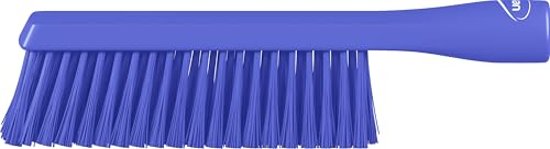 Vikan 4592 Hand Brush, Medium Stiff Bristles, Food Safe, Ergonomic Grip for Kitchens and Industrial Use (Purple) - color: Purple