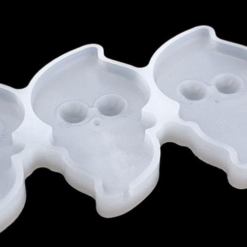 mostsom Halloween Silicone Mold Ghost Lollipop Mold Cake Pops Mold Chocolate Candy Silicone Mold Pop Lollipop Maker Tool Cake Baking 2PCS (O_ Ghost) - size: O_ Ghost