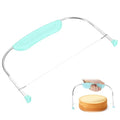 uxcell Cake Cutter Slicer Leveler with Plastic Handle Light Green - color: Light Green
