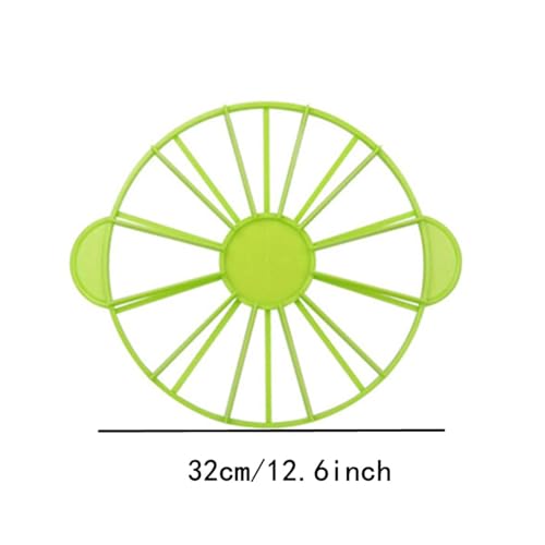 Pie Slicer Marker, Round Cake Slice, Double Sided Cake Portion Marker 10 or 12 Slicers Cheesecake Cutter Divider for DIY Cooking Baking Tool (Green)