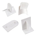 4 Pcs Plastic Fondant Icing Smoother Polisher Cake Decorating Smoothing Tool with Handle Cake Icing Trowel Cake Icing Smoother Cake Surface Smoother for Cakes Surface Edge Corner Decoration