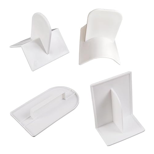4 Pcs Plastic Fondant Icing Smoother Polisher Cake Decorating Smoothing Tool with Handle Cake Icing Trowel Cake Icing Smoother Cake Surface Smoother for Cakes Surface Edge Corner Decoration