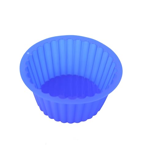 X-Haibei Giant Cupcake Pan Round Chocolate Cake Bread Bakeware Silicone Mold Top Dia. 7.8inch,Bottom 5.3inch, Height 3.5 inch