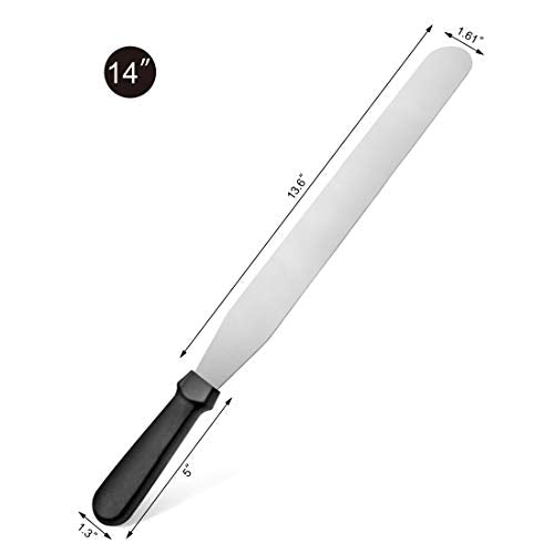 New Star Foodservice Straight Icing Spatula, 14 Inch Blade, 19 Inch - size: 14-Inch Straight