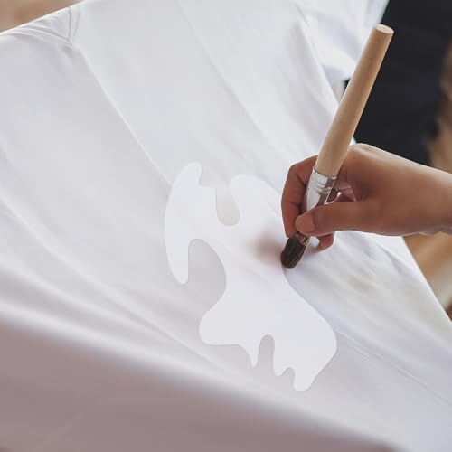 Maitys 2 Pcs Airbrush Curves Stencils, White Art Painting Templates - style: Curves
