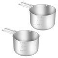 2PCS 1-1/2CUP(360ml) Measuring Cup, 18/8 Stainless Steel Measure Scoop - size: 1-1/2cup|360ml|12oz