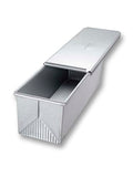 USA Pan Bakeware Pullman Loaf Pan With Cover, 9 x 4 inch, Nonstick & Quick Release Coating, Made in the USA from Aluminized Steel - size: 9 x 4, style: with Lid
