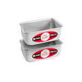 Fat Daddio's BP-5639-2PK Anodized Aluminum Bread Loaf Pan, 4.875 x 2.75 x 2 inch, Set of 2 - size: 4.875 x 2.75 x 2 Inch, Set of 2