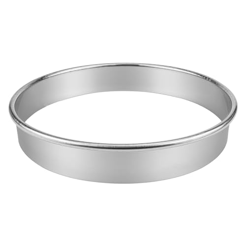 9 Inch Round Cookie Cutter - Stainless Steel Tart Pizza Ring Mold for Baking, Pastry Dough, Doughnuts - size: 9 inches