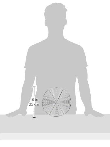 Matfer Bourgeat Round Cooling Rack w/Feet, 9 1/2" - size: 9.5" L x 9.5" W x 1" H
