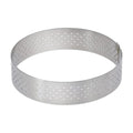 de Buyer Perforated Round Tart Ring - 3” Diameter, 0.8” Height - Perfect for Baking Beautifully Crisp Tarts - Easy to Use & Clean - Made in France - size: 3"