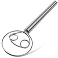 TEEVEA Danish Dough Whisk, Stainless Steel for Sourdough Bread - color: Stainless Steel 2-eye