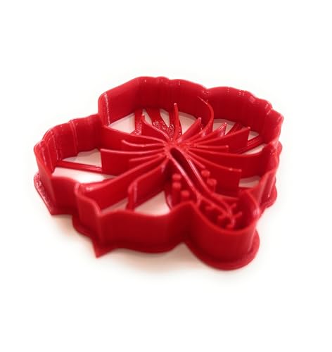 T3D Hibiscus Flower Cookie Cutter, Suitable for Cakes, Biscuit and Fondant, Set of 1