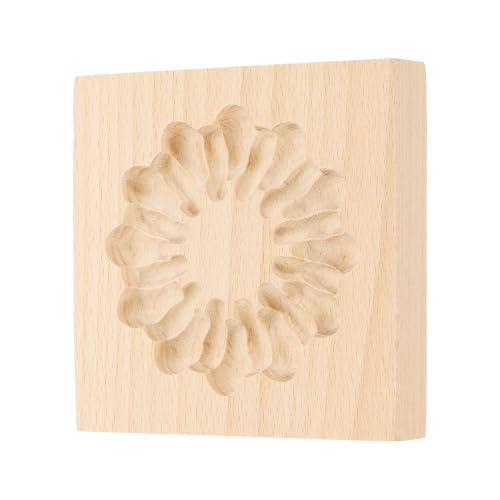 uxcell Cookie Stamp Wooden Cookie Cutter Baking Tools Sandwich Fireworks