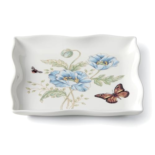 Lenox Butterfly Meadow Square Dish, 0.65 LB, Multi - style: Square Dish
