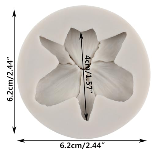 Orchid Flower Silicone Mold Flower Fondant Molds - color: Style O