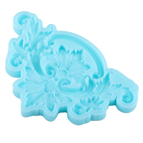 Baroque Fondant Mold Curlicues Scroll Lace Silicone Molds - color: Style J