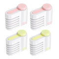 uxcell 2Pcs Cake Leveler Slicer DIY Cake Slicer 5 Layers - color: Light Pink/Light Yellow