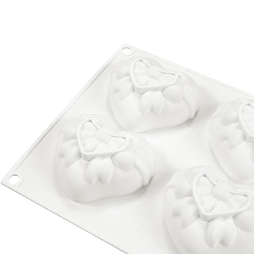 3D Bow Love Silicone Cake Moulds Fondant Decorating Tools Chocolate Pastry Molds Kitchen Baking Accessories (Heart G 11.8 X6.92 X1.4inch) - size: Heart G_11.8 x 6.92 x 1.4 inch