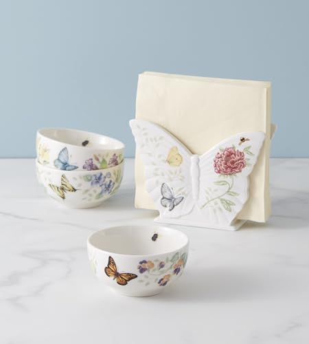 Lenox Butterfly Meadow Porcelain 3-Piece Mini Bowl Set - style: Dinner Mini Bowl, Set of 3