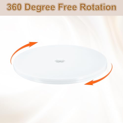 uxcell 4Pack Acrylic Lazy Susan Turntable, 8" Spinner Lazy Susan Turntable Organizer, Acrylic Ball Bearing Rotating Tray for Pantry Spice Rack Decorating, White - size: 8"