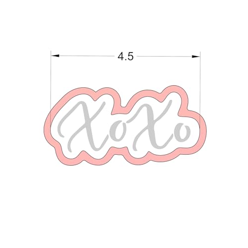 Cookie Cutter and Stencil Bundle Royal Icing Cookies Stencils Paint Your Own Biscuit Bakery Starter Kits Royal Icing Fondant Cutters Birthday Wedding Holiday Cookies Painting Coloring Pages Comb - style: XOXO