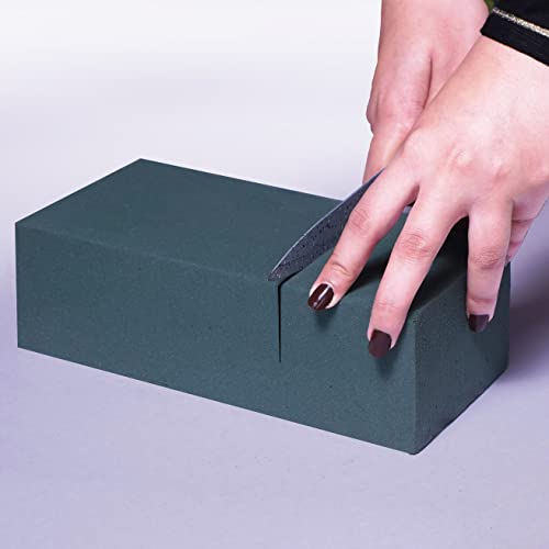 FLOFARE Pack of 6, Dry and Wet Floral Foam Blocks for Fresh and Artificial Flowers, Each (7.8” L x 3.5” W x 2.4” H), for Wedding, Birthdays, Home, Office, and Garden Decorations - size: Pack of 6 Floral Foam Blocks