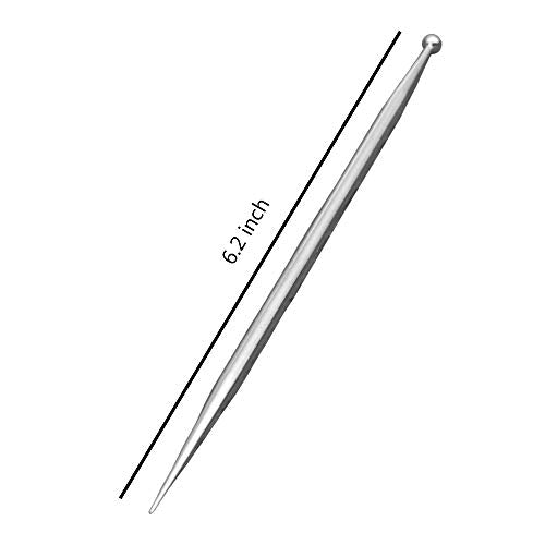 6.2 inch Sugar Stir Needle with Ball - Stainless Steel