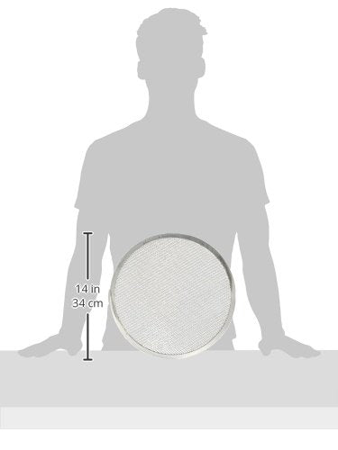American Metalcraft 18715 Pizza Screen, 15.05" Length, 15" Width, Silver - size: 15-inch diameter, style: Pizza pan