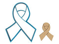 Cancer Ribbon - Cookie Cutter/Sugar Cookie/Fondant/Clay (1068) - size: 4 inch