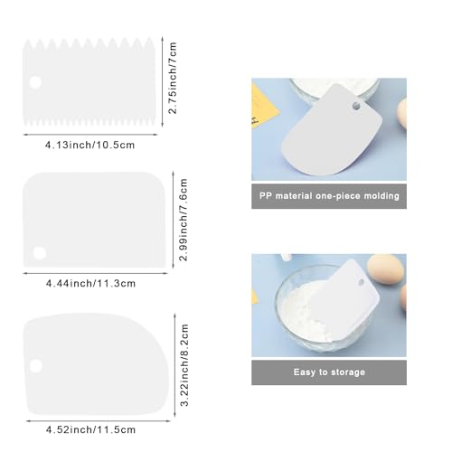 Offset Icing Spatula Set for Cake Decorating, Stainless Steel