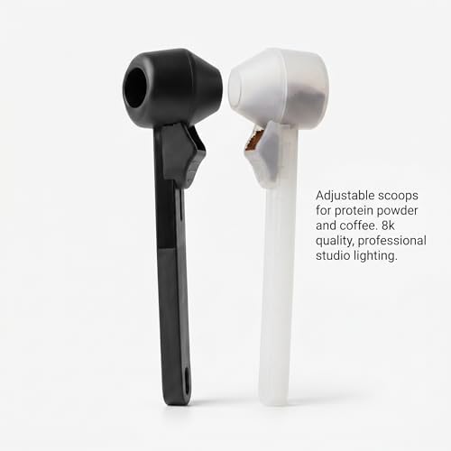 Adjustable Measuring Scoop and Coffee Spoon with Bag Clip