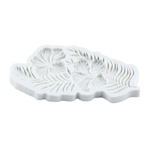 3D Flower Fondant Molds Hibiscus Flower Silicone Mold Set Of 2 - color: Style Q
