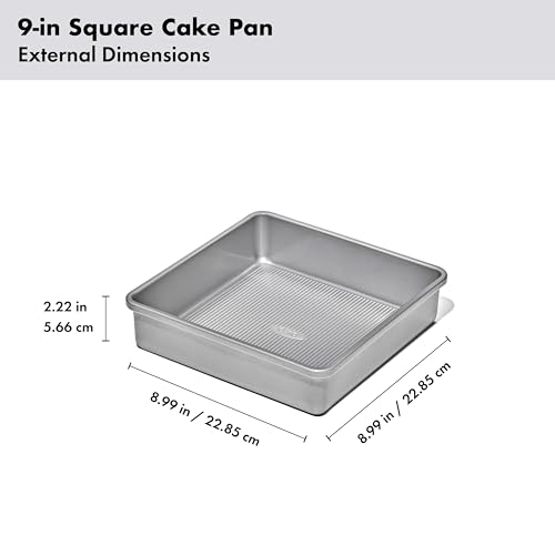 OXO Good Grips Non-Stick Pro Clear Coated Metal Bakeware Cake Pan 9 in Square, Baking Pan for Cakes, Brownies and Cookies - style: 9in Square