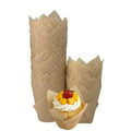 120Pcs Standard Tulip Cupcake Liners, Natural Muffin Baking Cups