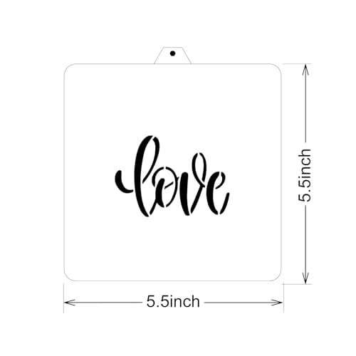 Cookie Cutter and Stencil Bundle Royal Icing Cookies Stencils Paint Your Own Biscuit Bakery Starter Kits Royal Icing Fondant Cutters Birthday Wedding Holiday Cookies Painting Coloring Pages Comb - style: Love