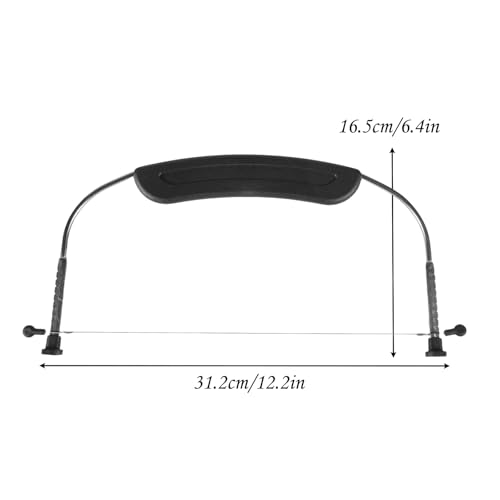 Adjustable Cake LevCake Cutter Slicer Leveler, 9 Different Height Premium Food Grade Stainless Steel Double Wires Cake Cutter/Slicer/Adjustable Cake Leveler for Leveling and Molding (black) - color: Black