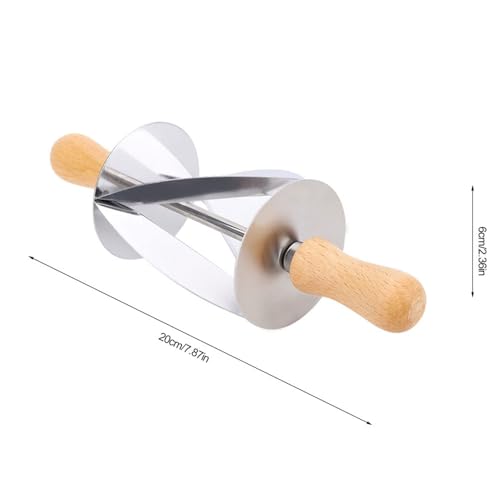 Stainless Steel Croissant Roller Cutter Bread Rolling Dough Croissant Cutter Pastry Baking Accessories