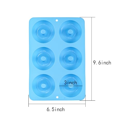Food-Grade 6-Pack Donut Silicone Cake Mold, High-Temperature Resistant And Easy To Demold Silicone Donut Mold, Baking Tool