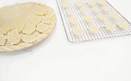 Talisman Designs Plunger Style Pie Crust Cutters, Fall Design, 4-Piece Set - style: Pie Crust Cutters - Fall