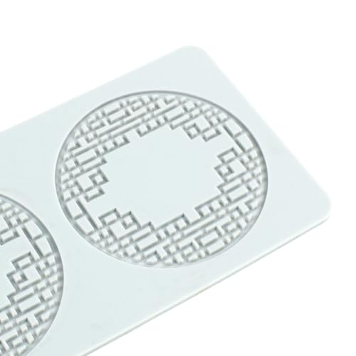 Lace Mold for Sugarcraft, Window Pattern Chocolate Molds, Buttercream, Fondant, Gum Paste, Polymer Clay, and DIY Cake Decorating Tools (B_ Window Pattern) - size: B_ Window Pattern