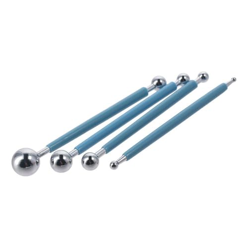 13PCS DIY Fondant Tool Gum Paste Modeling Tools Cake Decorating Hand Tool Double Head Metal Ball Modeling Tools