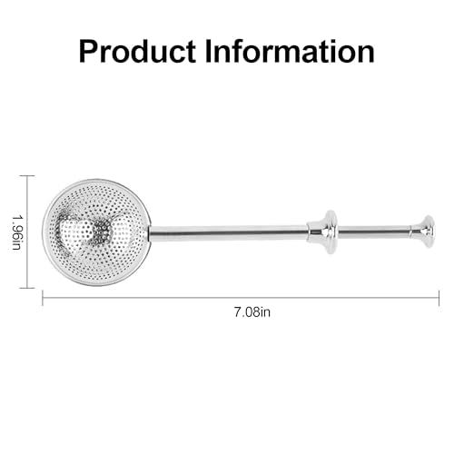Flour Duster 304 Stainless Steel Half-Mesh Sifter Spoon
